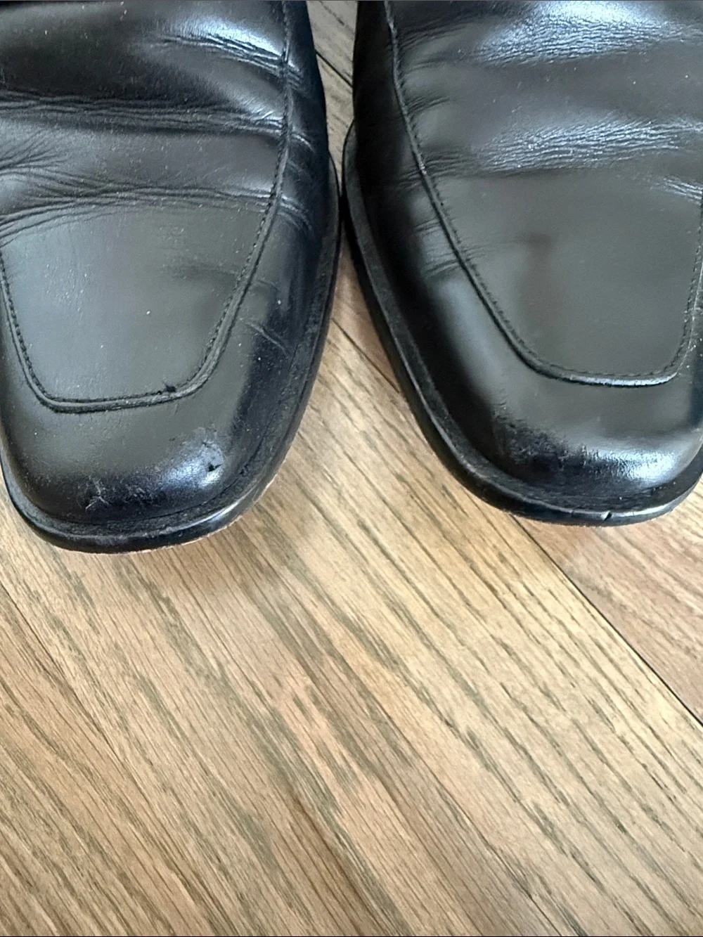 Hugo Boss Black Leather Slip-On Loafers with Silver Bit